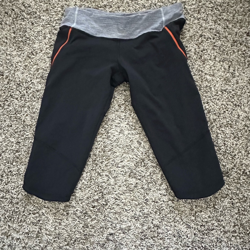 Lululemon Run Excel Crop Deep Coal Wee Are From S… - image 1